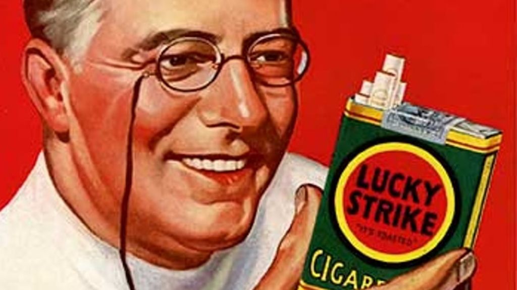 Historische tabaksrecklame Lucky Strike