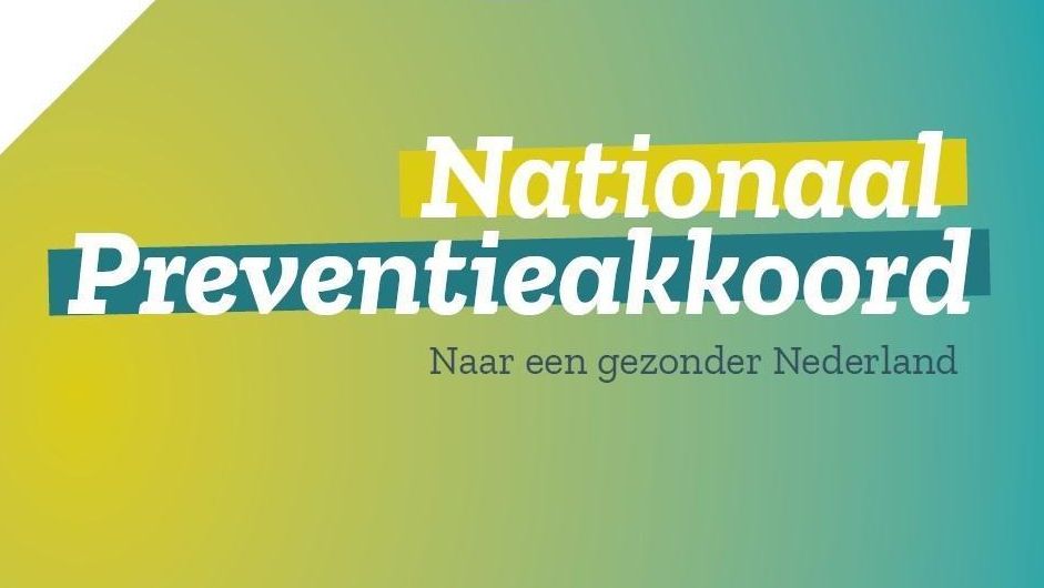 Banner van het Nationaal Preventieakkoord: Naar een gezonder Nederland